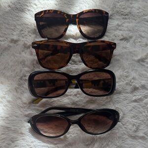 Set of Four Tortoiseshell Sunglasses